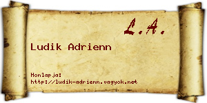 Ludik Adrienn névjegykártya